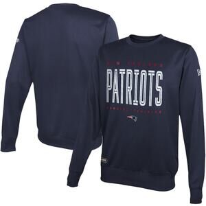 NFL Men's Navy New England Patriots Combine Authentic Pullover Sweatshirt Size S